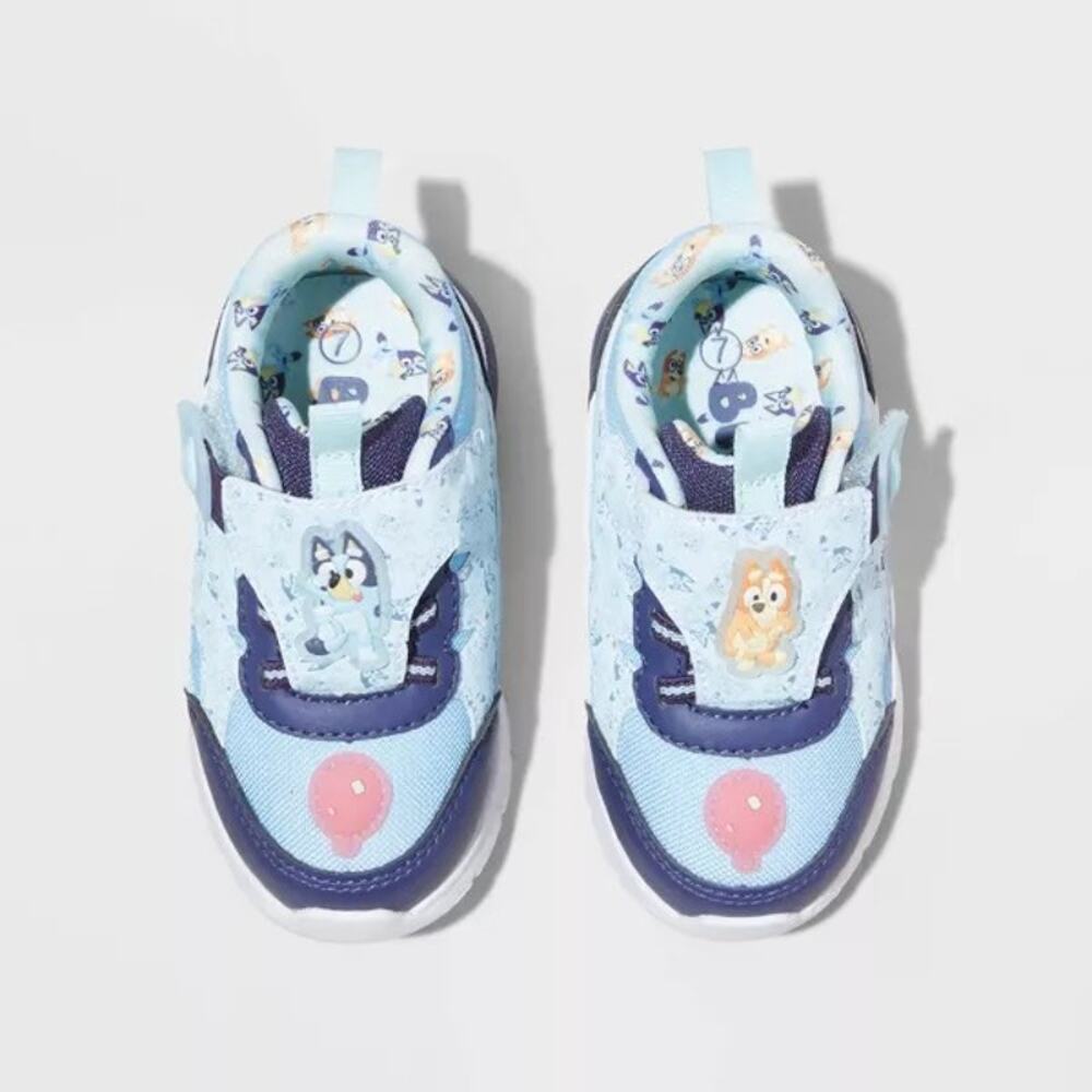 Light Up Toddler Bluey Athletic Sneakers - Blue - Picture 4 of 5